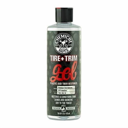 chemical guys tvd_108_16 tire and trim gel for plastic and rubber - restore and renew faded tires, trim, bumpers and rubber (16 oz)