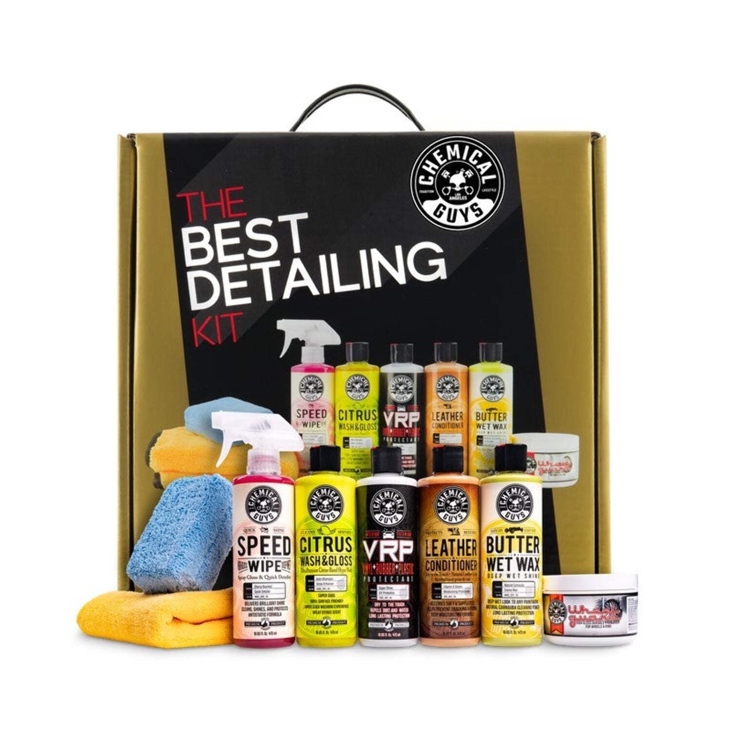 Chemical Guys HOL800 The Best Detailing Kit, 8 Items Including (5) 16 oz. Products