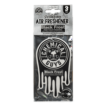 Chemical Guys Hanging Air Freshener 3-pack, Black Frost