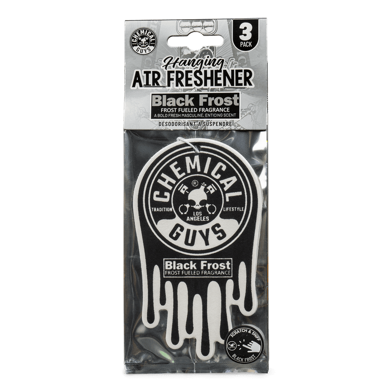 Chemical Guys Hanging Air Freshener 3-pack, Black Frost - Walmart.com