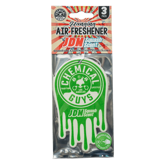 Chemical Guys Hanging Air Freshener 3-pack, JDM Squash