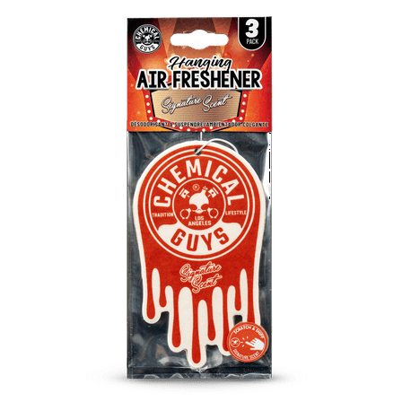 Chemical Guys Hanging Air Freshener 3-pack, Signature Scent