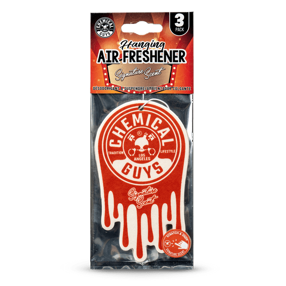 Chemical Guys Hanging Air Freshener 3-pack, Signature Scent