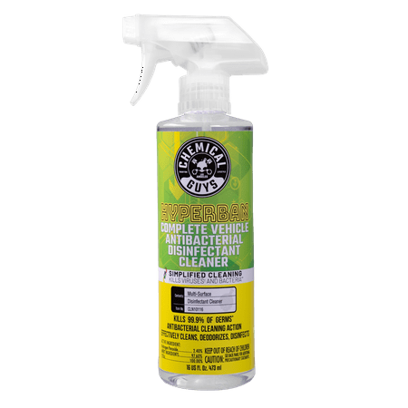 Chemical Guys HyperBan Complete Vehicle Antibacterial Disinfectant Cleaner (16 Oz)
