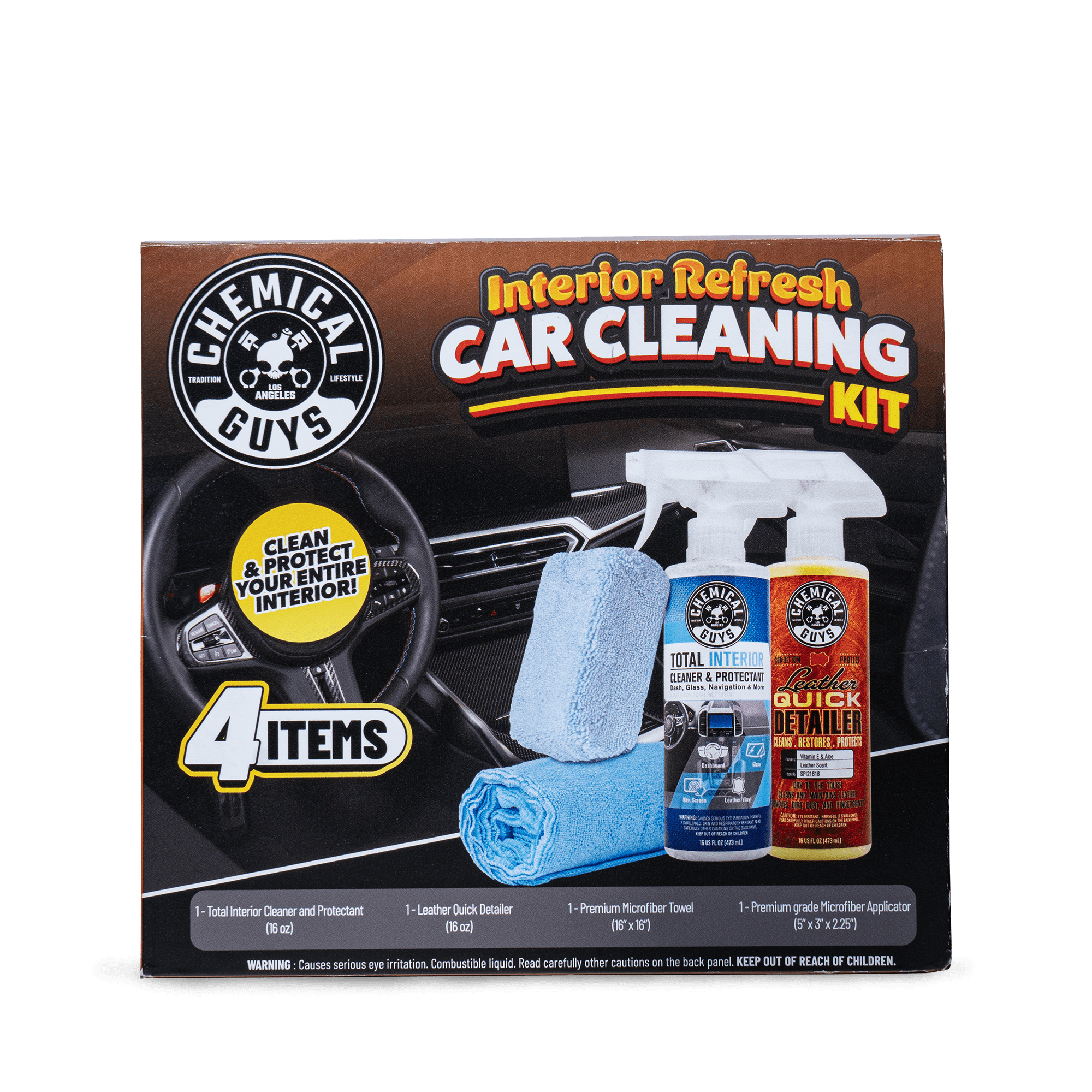 Chemical Guys Interior Refresh Car Cleaning Kit