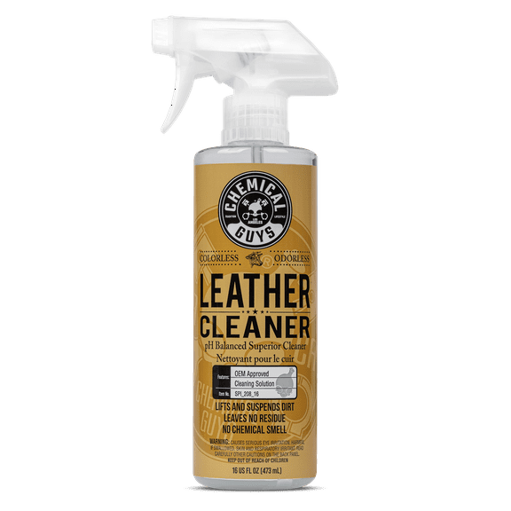 Chemical Guys Leather Cleaner Colorless And Odorless Super Cleaner (16 Fl. Oz.) (CS 12)