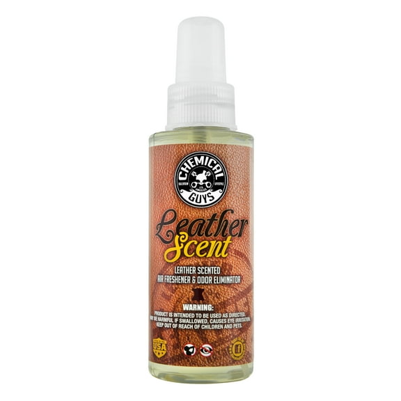 Chemical Guys Leather Scent Premium Air Freshener and Odor Eliminator 4 oz
