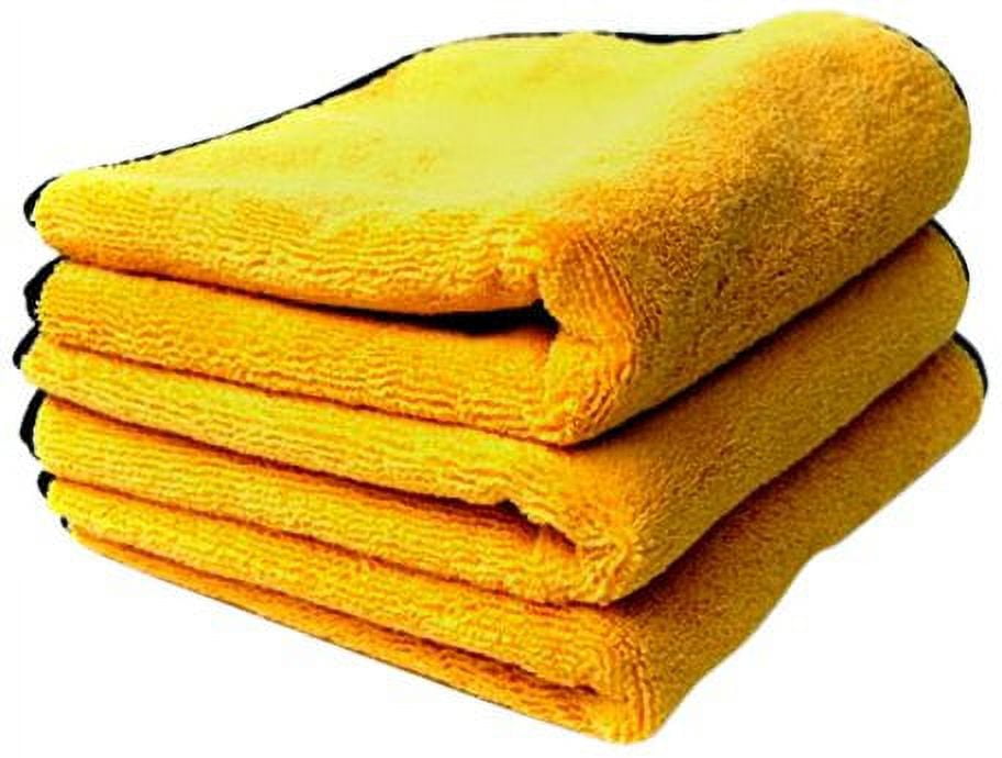 Chemical Guys MIC_506_03 Professional Grade Premium Microfiber Towels, Gold  (16 in. x 16 in.) (Pack 