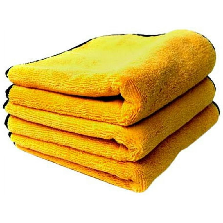 Chemical Guys MIC_506_03 Professional Grade Premium Microfiber Towels, Gold  (16 in. x 16 in.) (Pack