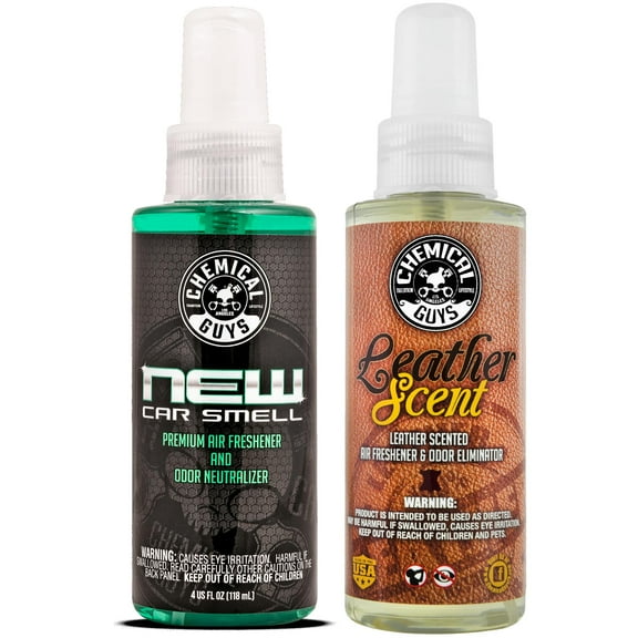 Chemical Guys New Car and Leather Scent 4oz Spray Combo Pack