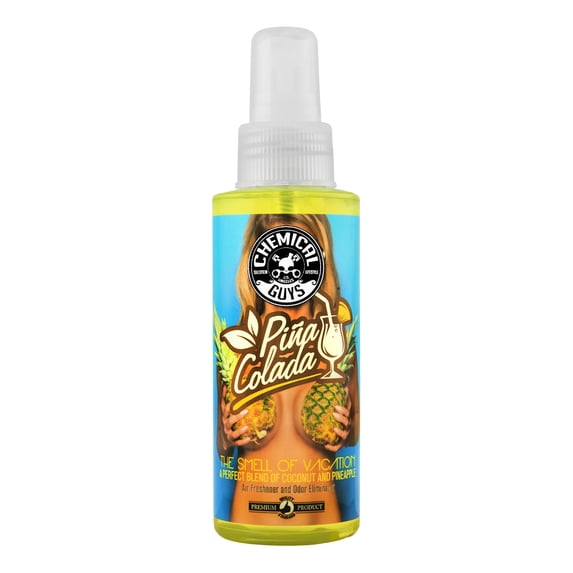 Chemical Guys Pina Colada Scent Air Freshener and Odor Eliminator 4 Ounce