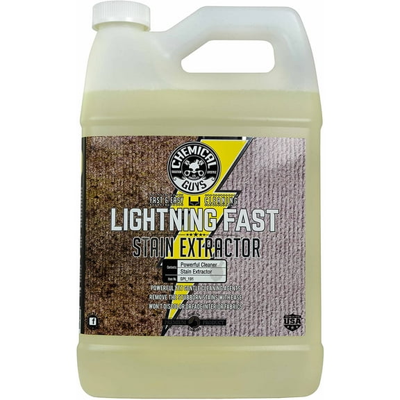 Chemical Guys SPI_191 Lightning Fast Carpet and Upholstery Stain Extractor,(Fabric, Upholstery, & Carpet), Safe for Cars, Home, Office, Furniture & More, 128 fl oz (1 Gallon), Citrus Scent