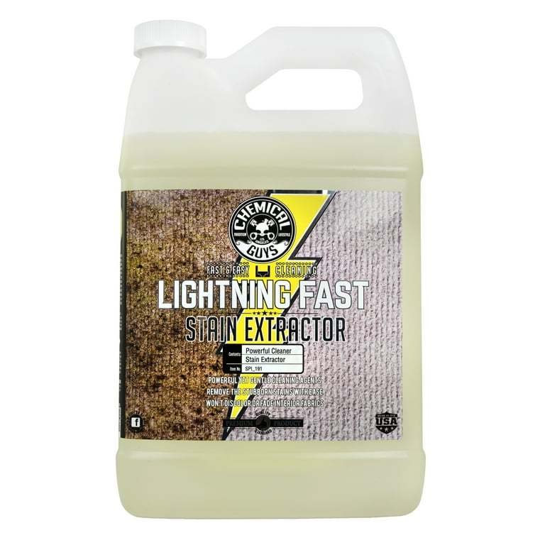 Chemical Guys SPI_191 Lightning Fast Stain Extractor for Fabric/Carpet, 1  Gallon 