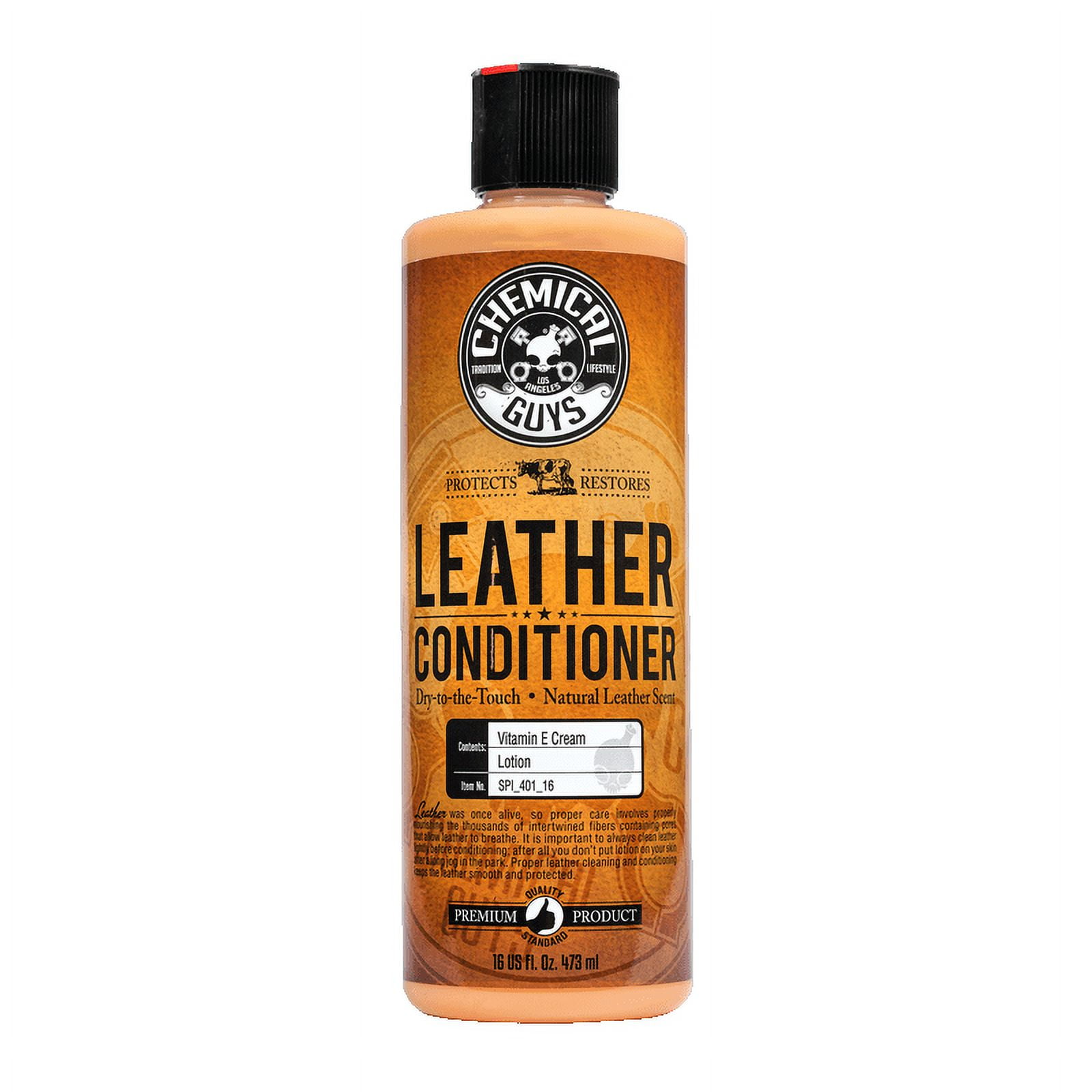 Chemical Guys Leather Cleaner and Conditioner Complete Leather Care Kit -  Universal