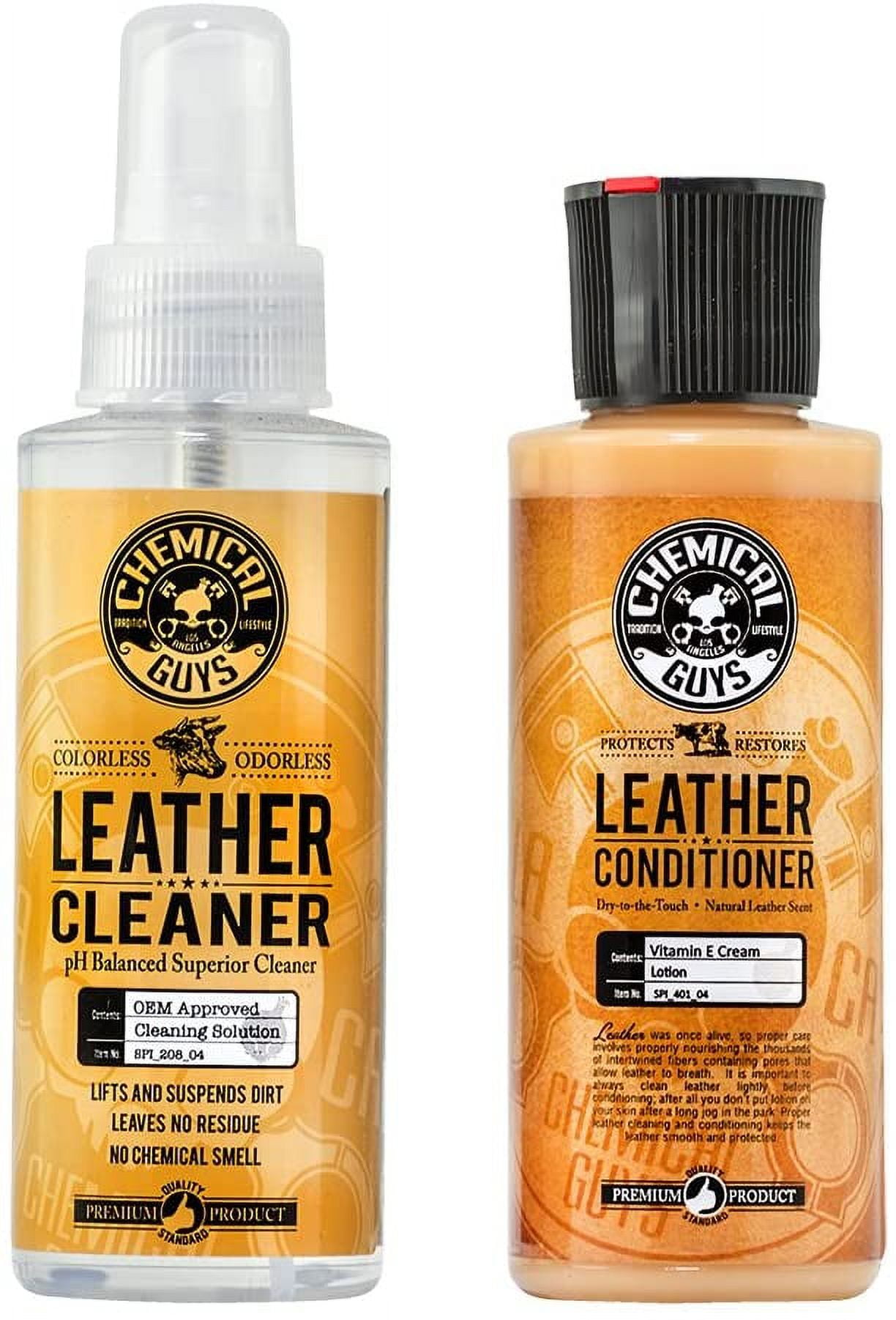 Buy Armour Car Care, Leather Cleaner and Conditioner Kit for Car, Colorless, Odorless, Non Greasy, Glycerin Rich, pH Balanced