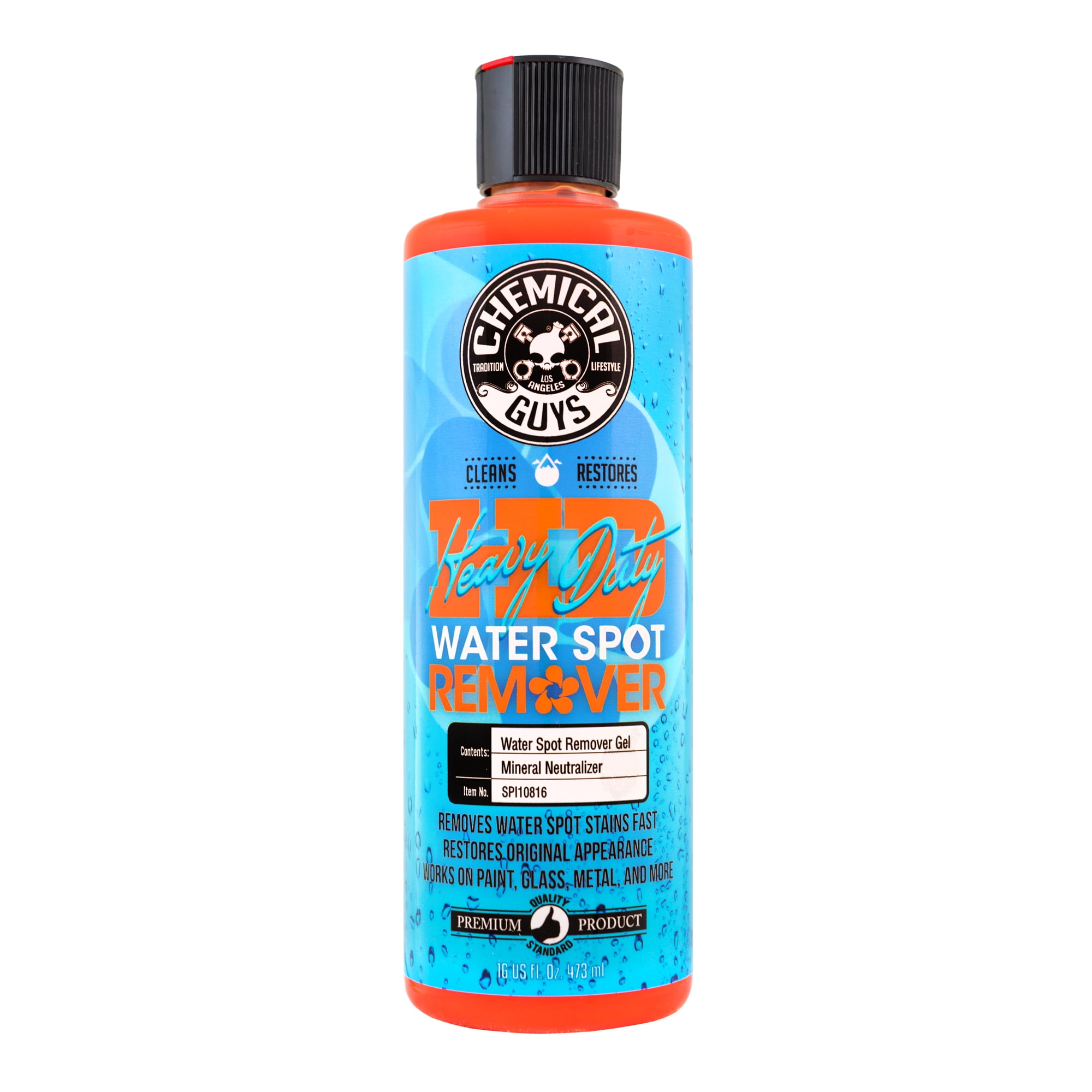  Chemical Guys SPI1081602 Heavy Duty Water Spot Remover, Safe  for Cars, Trucks, Motorcycles, RVs, Home, Office & More, (2 Pack) 16 fl oz  : Everything Else