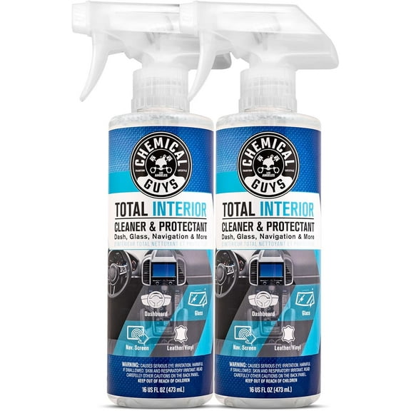 Chemical Guys SPI2201602 Total Interior Cleaner and Protectant, Safe for Cars, Trucks, SUVs, Jeeps, Motorcycles, RVs & More, 16 fl oz, (2 Pack)