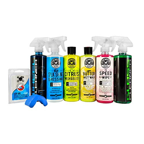 Chemical Guys Starter Car Care Kit, Automotive Cleaners, 7 Items, 16 fl oz