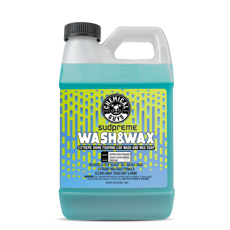 Chemical Guys CWS10216 Sudpreme Wash & Wax Extreme Shine Foaming Car Wash  Soap (Safe for Cars, Trucks, SUVs, Motorcycles, RVs & More) 16 fl oz