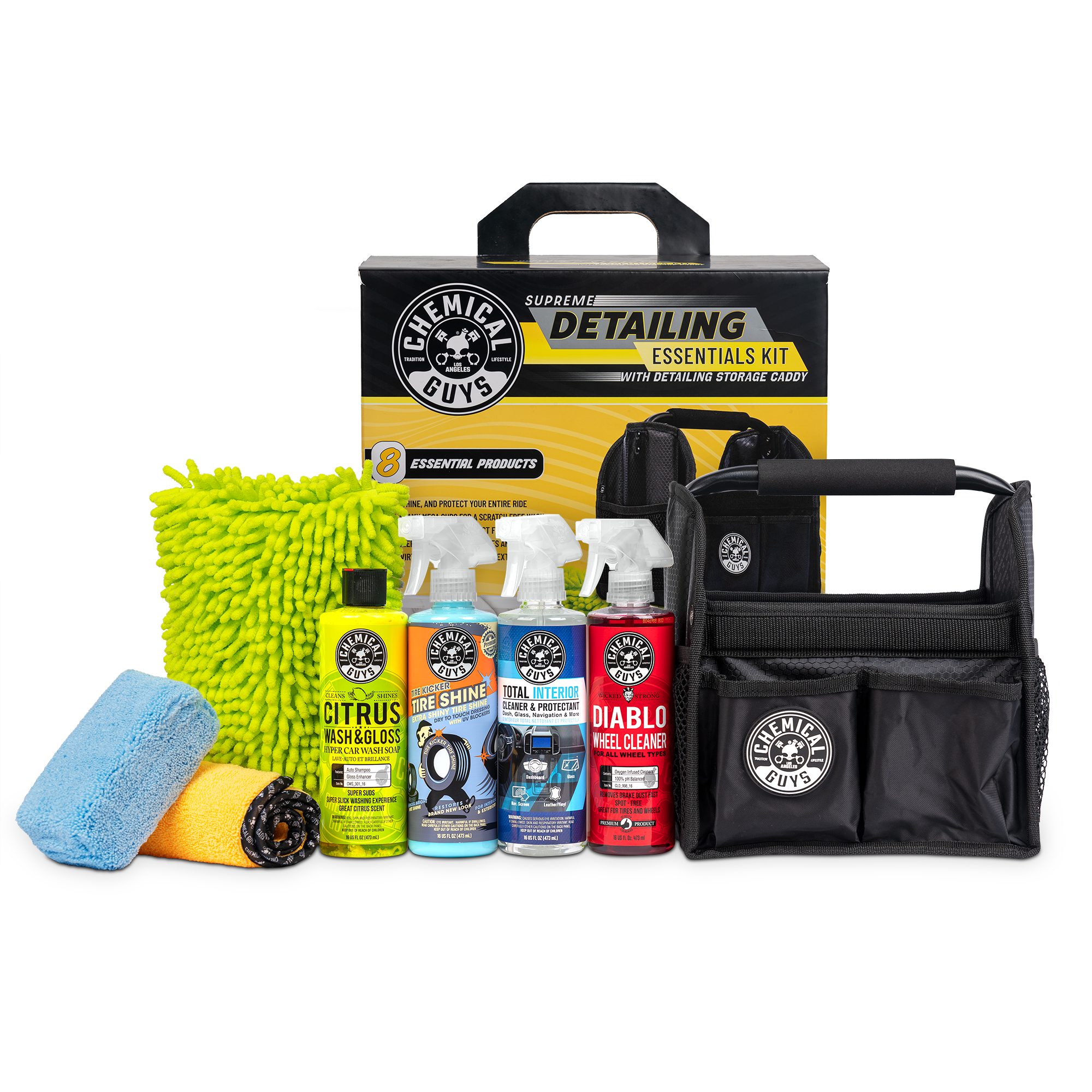 Chemical Guys Supreme Detailing Essentials Kit with Detailing Storage Caddy - image 1 of 11