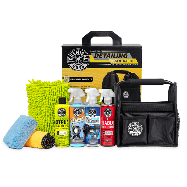 Chemical Guys Supreme Detailing Essentials Kit with Detailing Storage Caddy