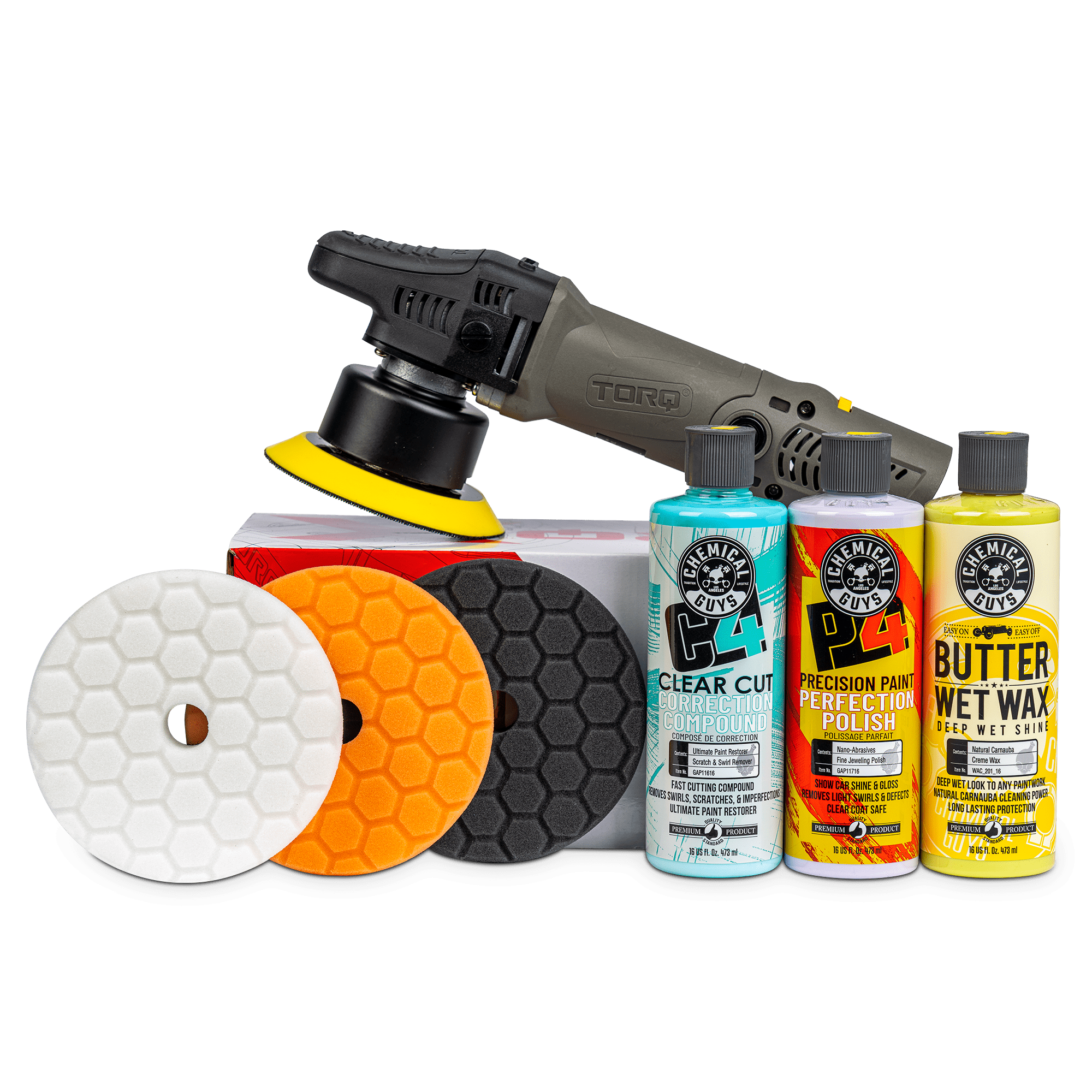 Buffer Polisher for Car Detailing, 1580W Variable Speed Car Polisher,7-Inch, Dual Action Random Orbital, Detachable Handle Car Waxing Cleaning Kit