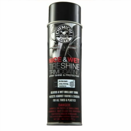 Chemical Guys TVDSPRAY101 Nice & Wet Tire Shine Trim Coating for Rubber, 14.5oz,Black