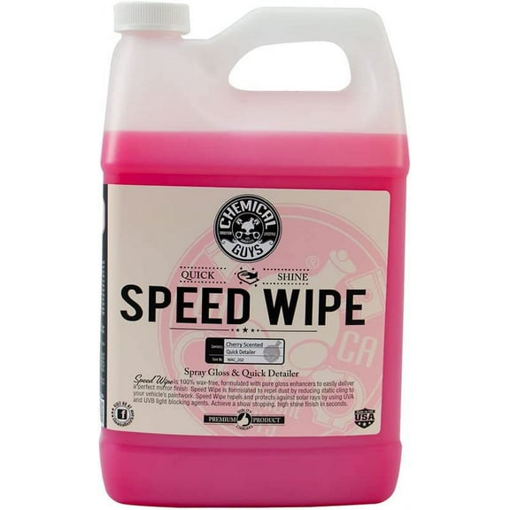 Chemical Guys WAC_202 Speed Wipe Quick Detailer & High Shine Spray Gloss, Safe for Cars, Trucks, SUVs, Motorcycles, RVs & More, 128 fl oz (1 Gallon)