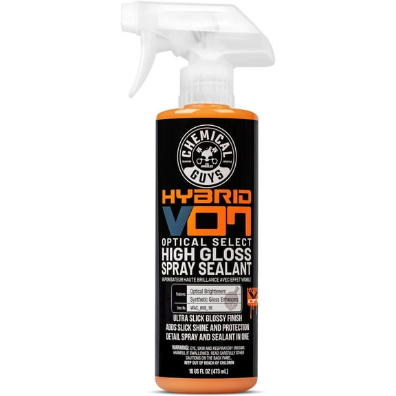Chemical Guys WAC_808_16 Hybrid V7 Optical Select High Gloss Spray Sealant & Quick Detailer (Safe for All Finishes Including Ceramic Coatings), 16 fl oz, Orange Scent