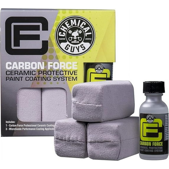 Chemical Guys WAC232 Carbon Force Ceramic Protective Paint Coating System, Includes 1 Carbon Force (1 fl oz), 3 MircoSuede Applicators