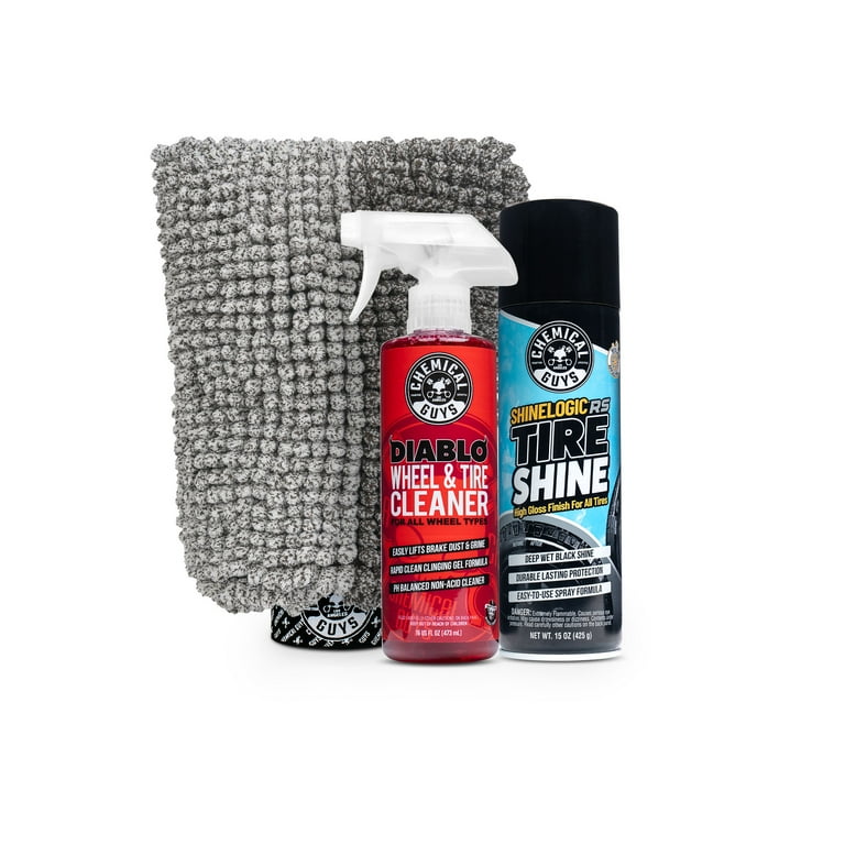 Chemical Guys Wheel & Tire Clean & Shine Essentials Kit - Walmart.com