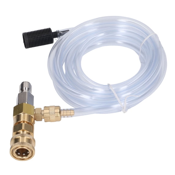 Chemical Injector Brass Stainless Adjustable Downstream with 9.8ft Tube for Pressure Washer 5000PSI