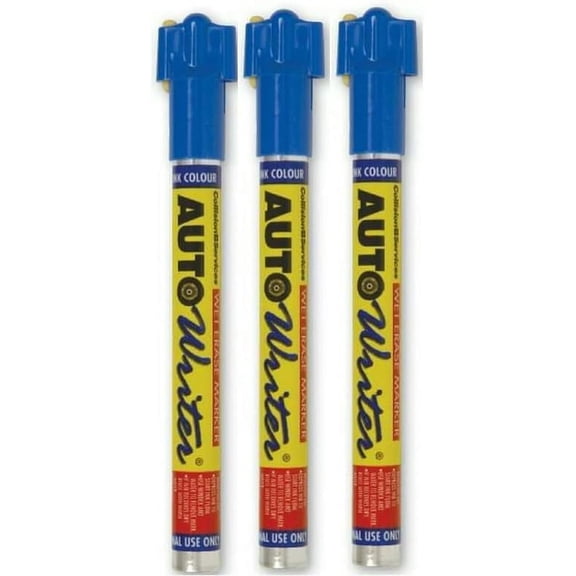 Chemical & Plastics AUTOWRITER Auto Writer PENS BLUE (USC-37001) - 3 Pens