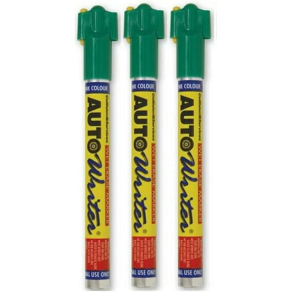 Chemical & Plastics AUTOWRITER Auto Writer PENS GREEN (USC-37007) - 3 Pens