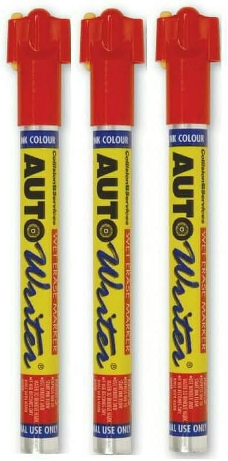 Chemical & Plastics AUTOWRITER Auto Writer PENS RED (USC-37008) - 3 ...