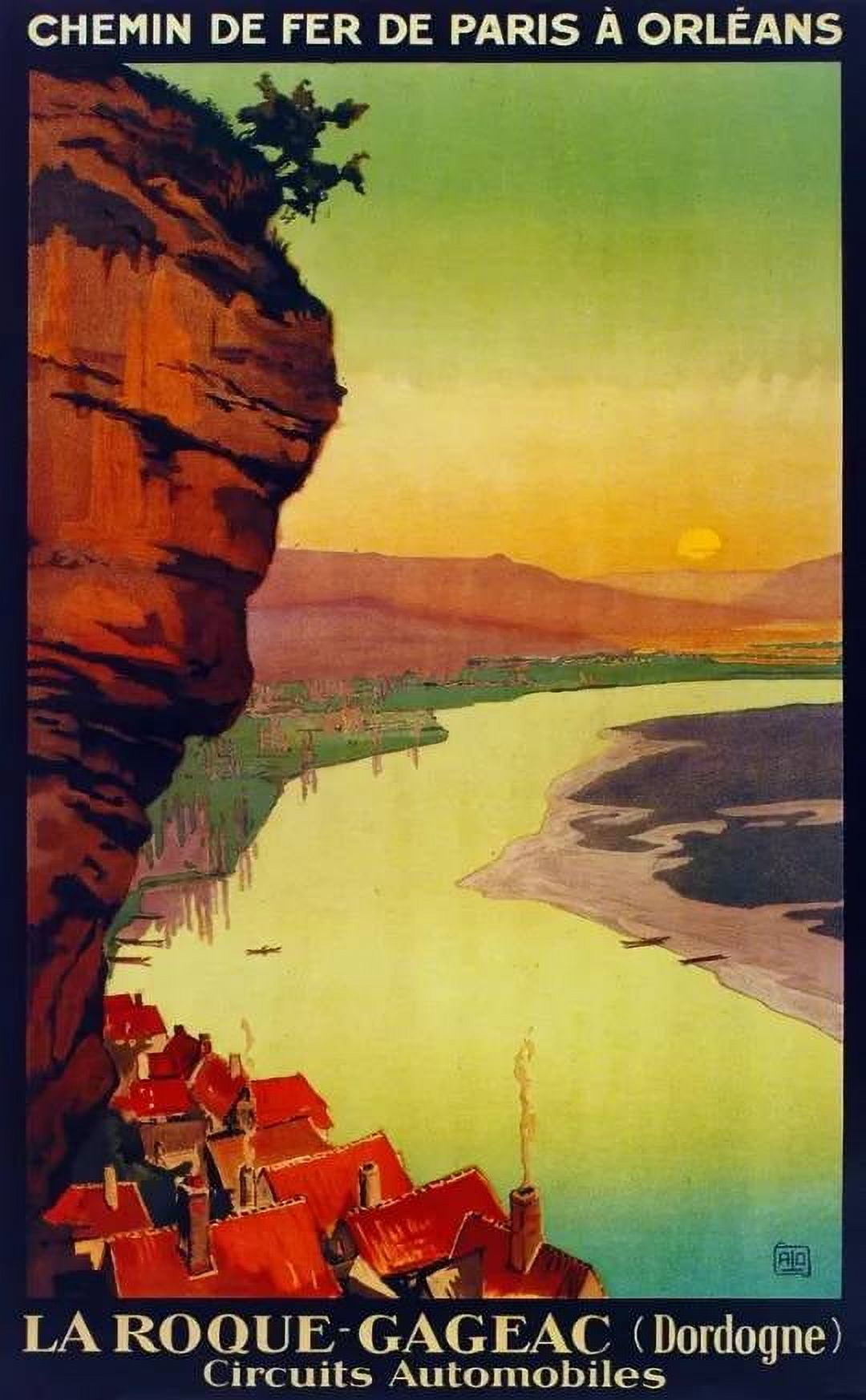 Affiche Décorative Vintage Chemin De Fer Orléans Mazamet - Design Graphique, Reproduction