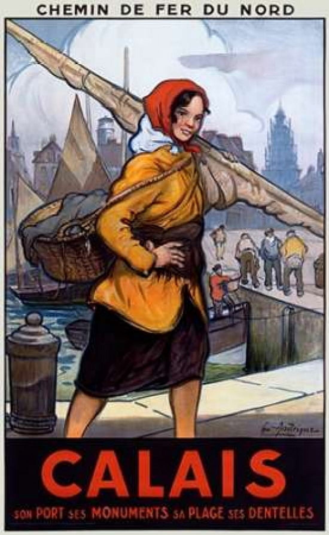 Chemin de Fer du NordCalais Canvas Art - Georges Andrique (24 x 36)