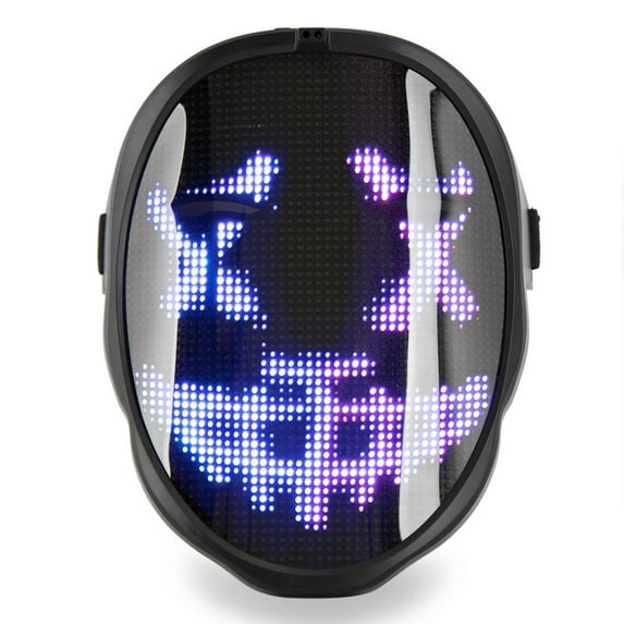 Chemion LED Light Digital Face Changing Mask for Parties and Events, USB