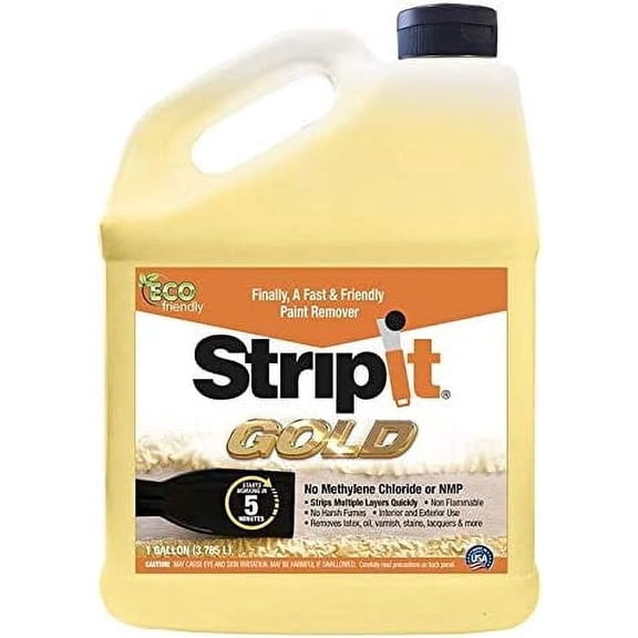 Chemique StripIt GOLD Paint Remover, Eco-Friendly (Qt or Gal) (1, Gallon)