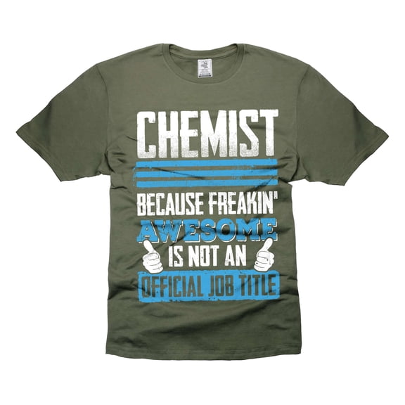 Chemist Funny Shirt Chemistry Shirts Chemist Lab Shirts Mens Womens Unisex Chemist Shirts (XX-Large Military Green)