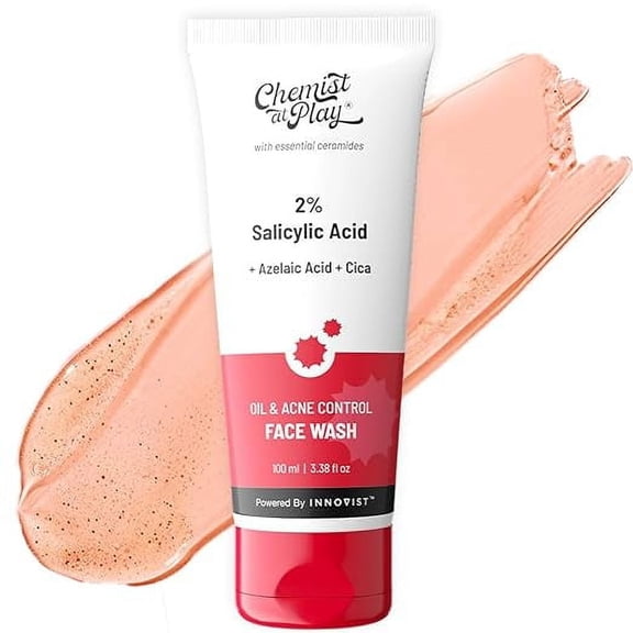 Chemist at Play 2% Salicylic Acid Face Wash For Oily Skin with Niacinamide | Prevents Acne & Removes Excess Oil | Anti Acne Face Cleanser | 100 ml