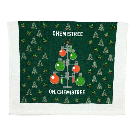 Chemistree Oh Chemistree Funny Christmas Science Tea Towel
