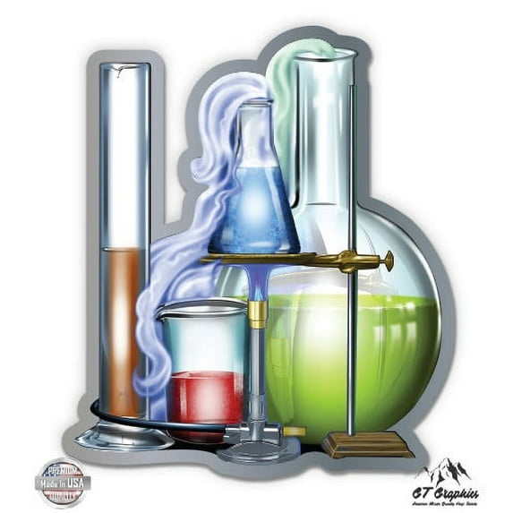 Chemistry - 3" Vinyl Sticker - For Car Laptop I-Pad Phone Helmet Hard Hat - Waterproof Decal