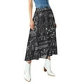thumbnail image 1 of Chemistry And Science Elements Doodle Icons Women High Waist Midi Skirt Elegant Midi Skirt High Waist A-line for Women, 1 of 4