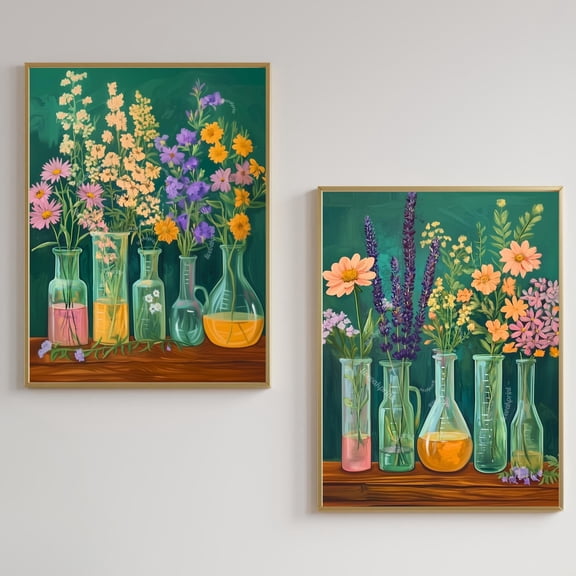 Chemistry Art Prints : Science Classroom Wall Art Creative Gift For Scientist Set 2