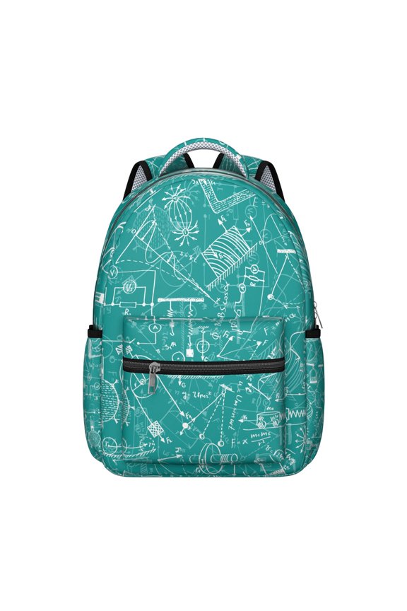Chemistry Biology Students Backpack Scientific Knowledge Science Classroom School Bag with Physics Astronomy Engineering Design, Lightweight and Wear-Resistant