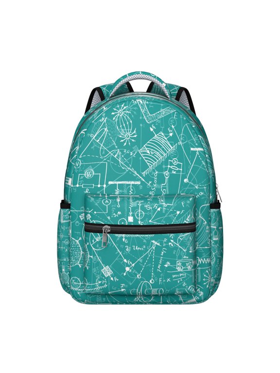 Chemistry Biology Students Backpack Scientific Knowledge Science Classroom School Bag with Physics Astronomy Engineering Design, Lightweight and Wear-Resistant