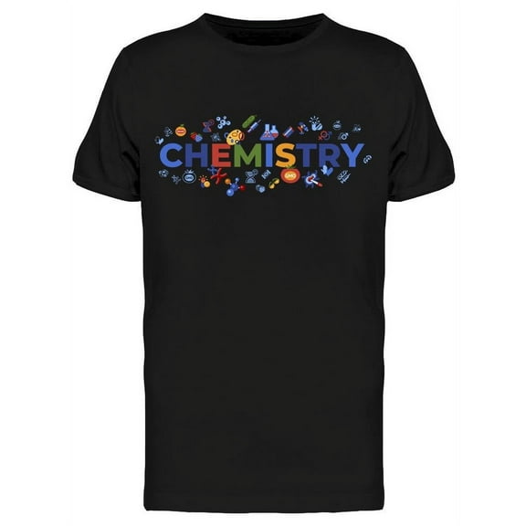 Chemistry Colorful  T-Shirt Men -Image by Shutterstock, Male Medium
