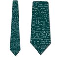 thumbnail image 1 of Chemistry Equations Ties - Green Necktie Mens Tie by Three Rooker, 1 of 3