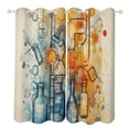 thumbnail image 1 of Chemistry Formulas Window Curtain Panels Grommet Blackout Curtains Blackout Curtains for Living Room, 1 of 7